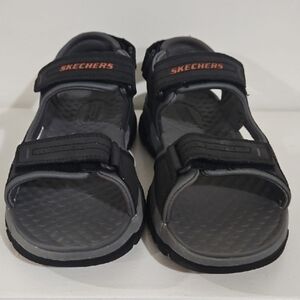 Skechers Tresmen Garo.Black and Grey Sandals Men's, Size 10